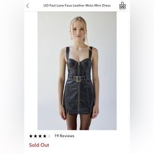 Urban Outfitters Fast Lane Moto Mini Dress
